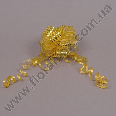 Бант для упаковки золотой 25540