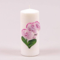 Свеча Orchidea Цилиндр 7х18 см. 24586