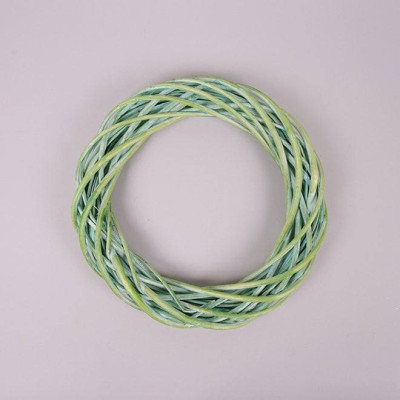 Венок из лозы зеленый 30 см. 39024