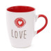 Чашка керамічна LOVE 0,33 л. 31586