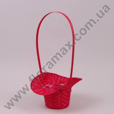 Корзина бамбуковая красная 23924