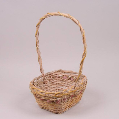 Корзина из лозы оранжевая 8632