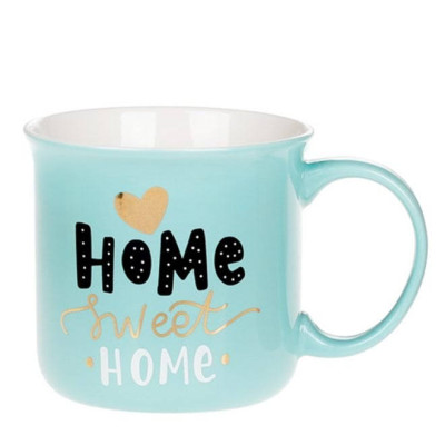 Чашка керамическая Sweet Home 0,4 л. изумрудная 31622