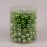 Кульки скляні 2,5 см. зелені (12 пучків-144 кульки) 40246