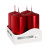 Комплект червоних свічок Bispol Циліндр 4х8 см. (4 шт.) 27375