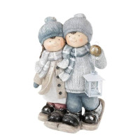 Новогодняя фигурка Детки с фонариком Н-50 см. 11744
