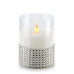 Свеча LED в стекле SALMA D-7,5 см. H-10 см. 30784