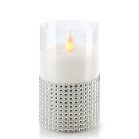 Свеча LED в стекле SALMA D-7,5 см. H-12,5 см. 30785