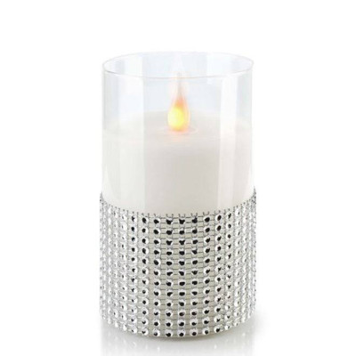 Свеча LED в стекле SALMA D-7,5 см. H-12,5 см. 30785