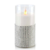Свеча LED в стекле SALMA D-7,5 см. H-15 см. 30786