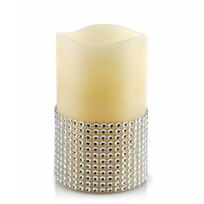 Свеча LED восковая IDALIA D-7,5 см. H-12,5 см. 30788