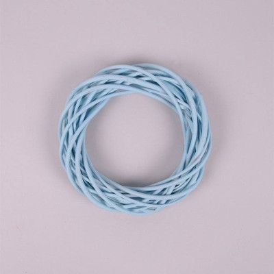 Венок из лозы голубой 20 см. 39067
