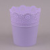 Горщик пластмасовий Lace лавандовий 16см.