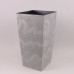 Горщик пластмасовий з вкладом Urbi Square Beton Effect бетон 17х17см.