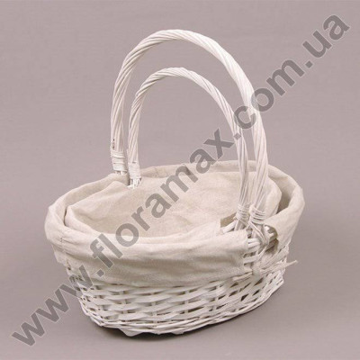 Комплект кошиків з тканиною 2 шт. 24403