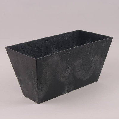 Горщик пластмасовий Tubus Case Beton Effect антрацитовий 40см.