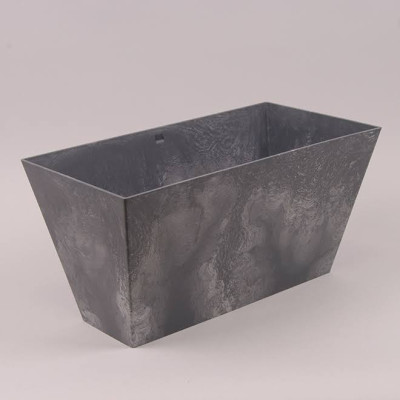 Горшок пластмассовый Tubus Case Beton Effect маренго 40см.