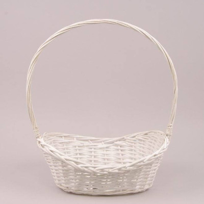 Корзина из лозы белая 37551
