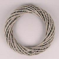 Венок из лозы серый 50 см. 39014