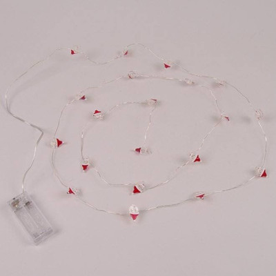 Гирлянда LED Санта Клаус теплый свет 20 светодиодов 2 м. 25510