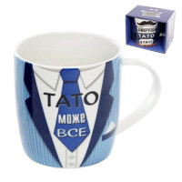Чашка фарфоровая Тато може все 0.36 л. 32179