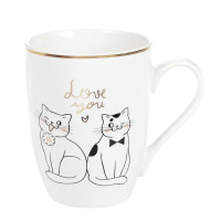 Чашка фарфоровая LOVE 0.35 л. 32169
