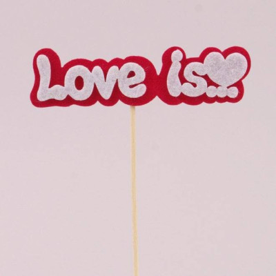 Топпер из фетра "Love is..." 10434