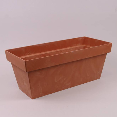 Балконний ящик Cube Case Beton Effect теракотовий 60см.