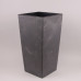 Горщик пластмасовий з вкладом Urbi Square Beton Effect маренго 30х30см.