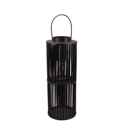 Подсвечник-фонарь с ручкой LUCIE BLACK 35396