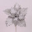 Квітка новорічна Пуансетія срібна 75960