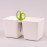 Горщик пластмасовий для зелені з ножицями Twins Cube білий 24.5см.