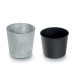 Горшок пластмассовый с вкладом URBI ROUND BETON EFFECT терракотовый 25см.