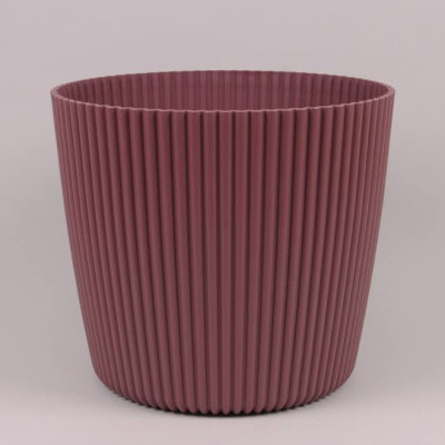 Горшок пластмассовый Milly Round марсаловый 11см.