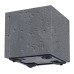 Горщик пластмасовий на роликах Sierra Square Beton Effect антрацитовий 38.5х38.5см.