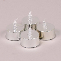 Комплект серебряных свечей LED (4 шт.) 25333