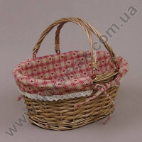 Кошик з тканиною з двома ручками 5333