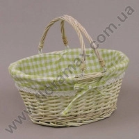 Кошик з тканиною з двома ручками 5335