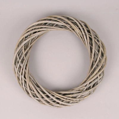 Венок из лозы серый 45 см. 39013