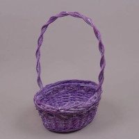 Корзина из лозы фиолетовая 24489