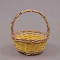 Кошик круглий жовтий 5262