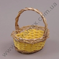 Кошик овальний жовтий 5273