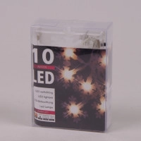 Гірлянда LED акрилова Сніжинки тепле світло 10 світлодіодів 1,1 м. 40804