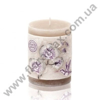 Свеча цилиндр "Orchid Eco" 7х9 см. 28924