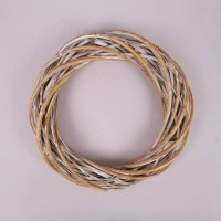 Венок из лозы коричневый 35 см. 39029
