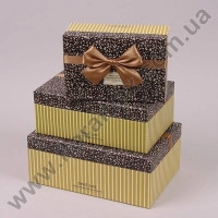 Комплект коробок для подарков 3 шт. 40722