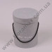 Коробка для цветов серая 40860