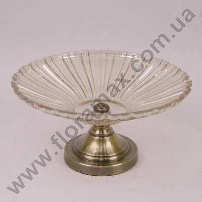 Фруктовница стеклянная D-37 см. 40786