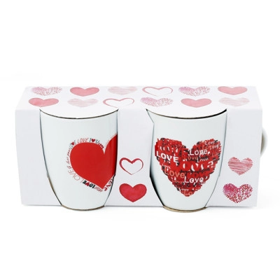 Набір фарфорових чашок LOVE 2 шт. 0,35 л. 31499