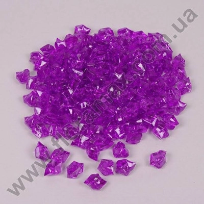 Камушки декоративные фиолетовые 2,5 х 2 см. (150 шт.) 25911